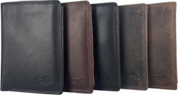 Wallet Men Cognac RFID Anti Skim Mens Wallet Real Leather