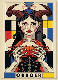 Stjernetegn Print - Bauhaus Style