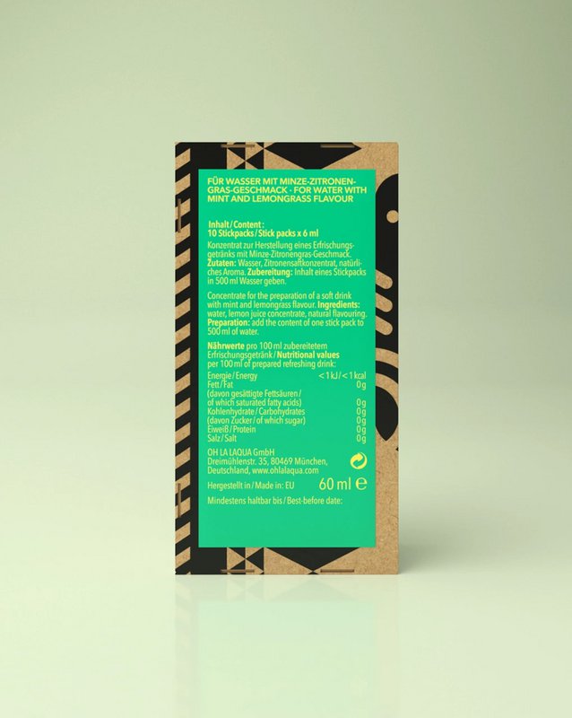 MINT and LEMONGRASS • For flavored water