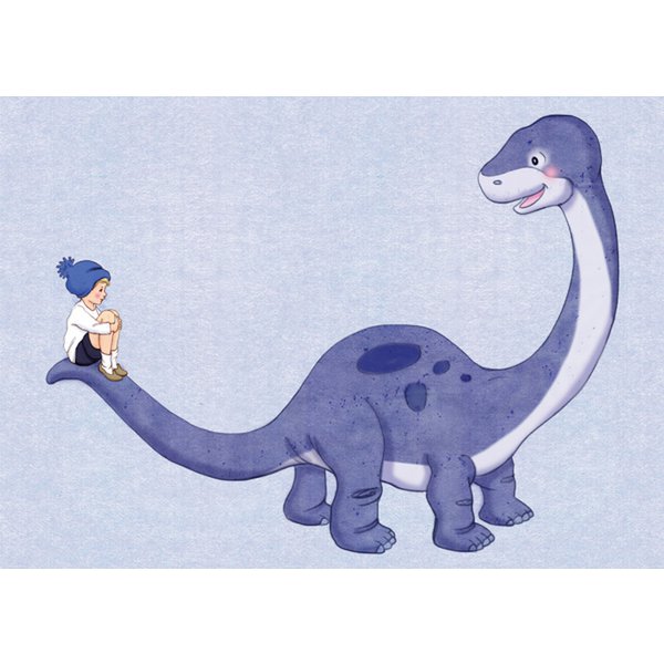 Postkarte Bronto Boy