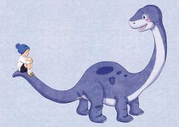 Postkarte Bronto Boy