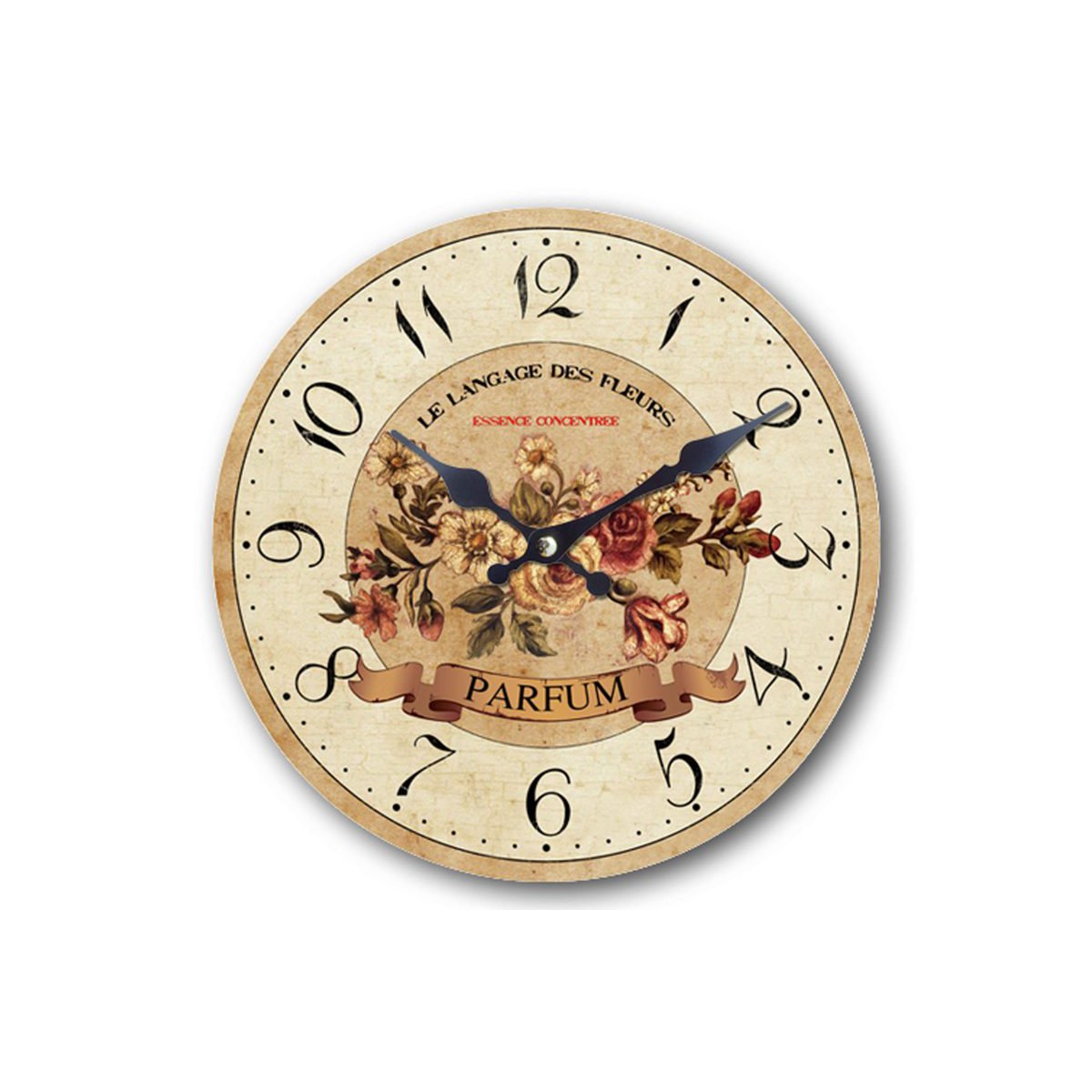 Wooden clock Parfume 29 cm Isabelle Rose