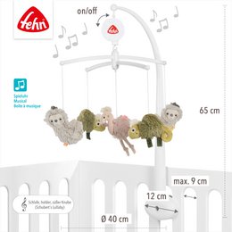 Musical mobile Lazy, Crazy & Pink