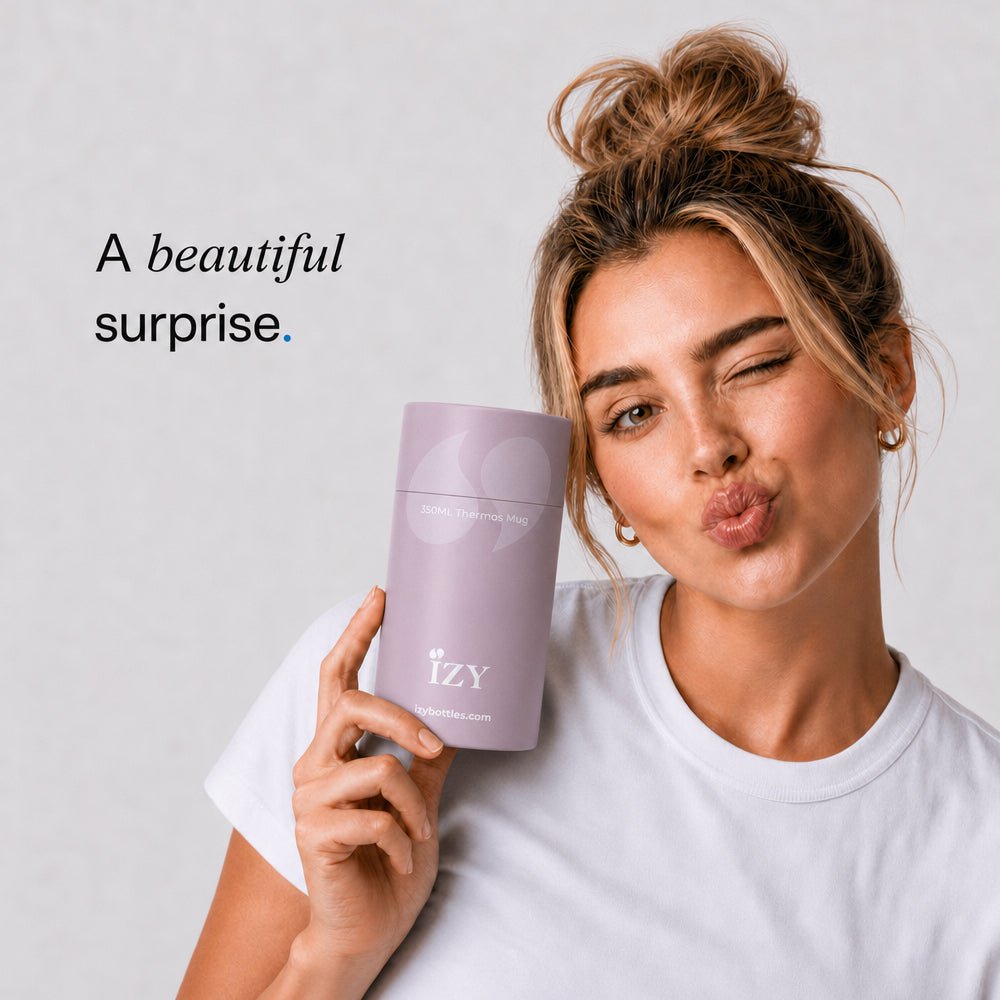 IZY Thermos Mug - Pink - 350ML To-Go Insulated Coffee mug