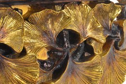 REPISA RESINA 46X11,5X14 HOJAS ENVEJECIDO DORADO MB195721