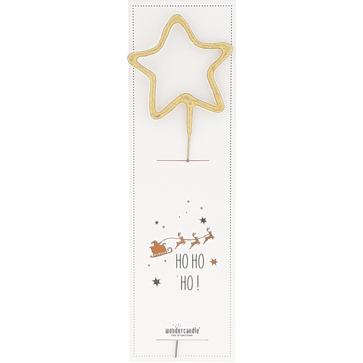 Stern gold HO HO HO! Santa Clause Edition Wondercandle® classic