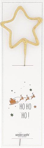 Stern gold HO HO HO! Santa Clause Edition Wondercandle® classic