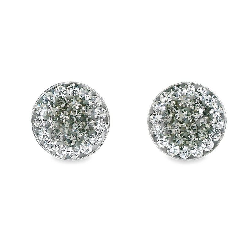 Ørestikker Natalie 925 sølv krystal-sort diamant