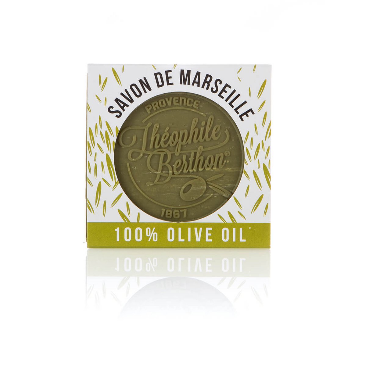 Jabón tradicional de Marsella 100% aceite de oliva. Sin perfume ni conservante. Cuadrado 100g