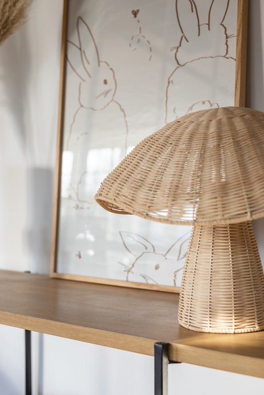 Boletus, natural mushroom table lamp