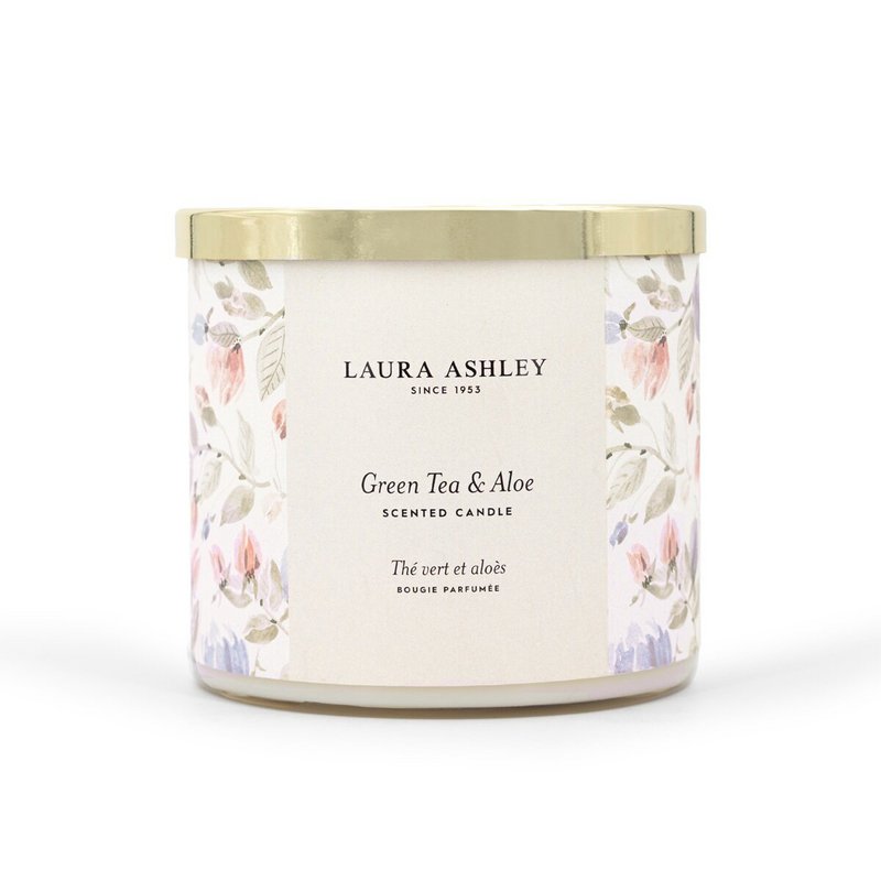 Duftkerze Laura Ashley Tè verde e aloe - 400g