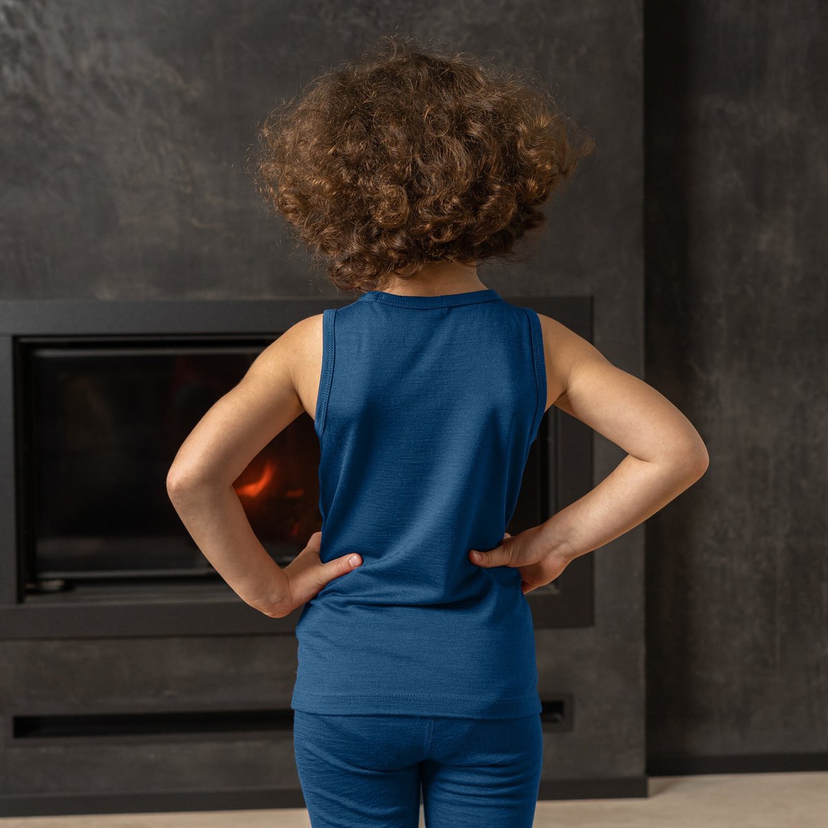 Denim sans manches 160 g/m² pour enfants
