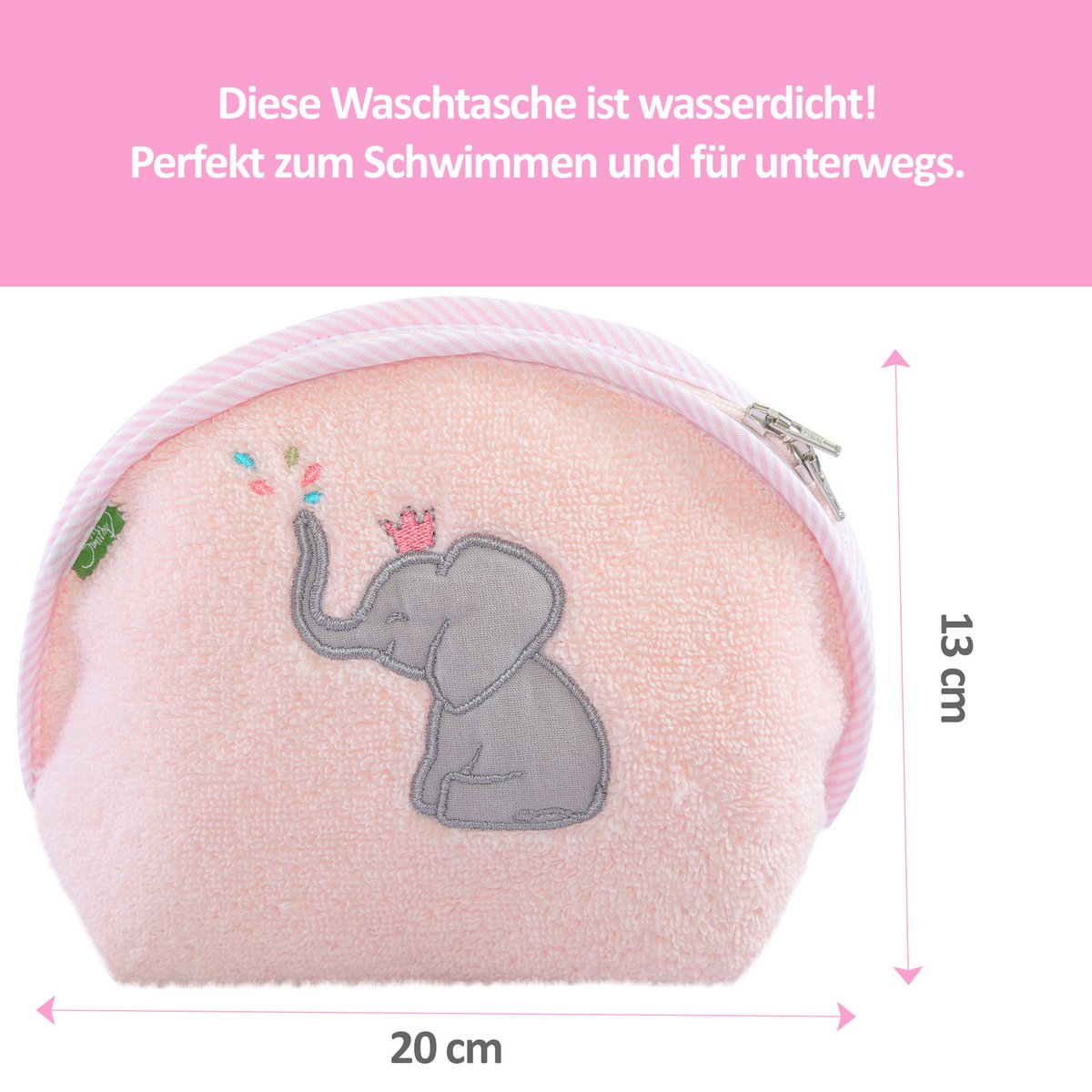Beauty case elefante, rosa