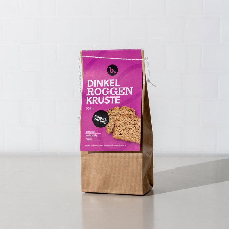 Brotbackmischung: Dinkel-Roggen-Kruste