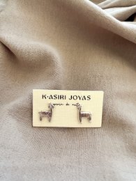 KASIRI 950 Silver Handmade Earrings - Llama