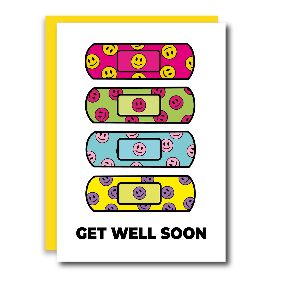 Recupérate pronto Smileys Tarjetas de felicitación