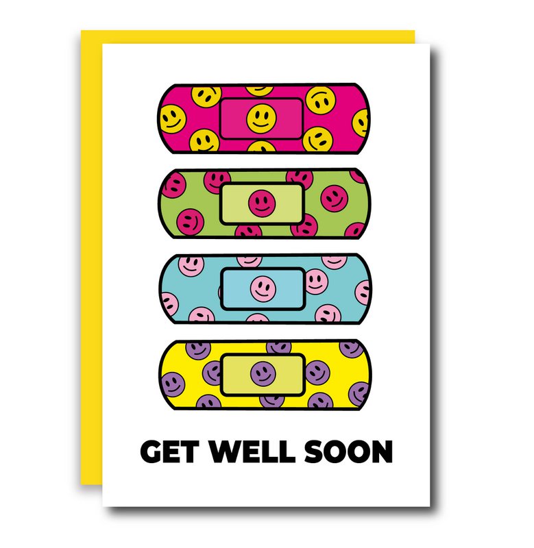 Get Well Soon Smileys Greeting Card