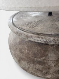 Terra Bruta - Håndlavet Terracotta Bordlampe - Håndlavet i portugal