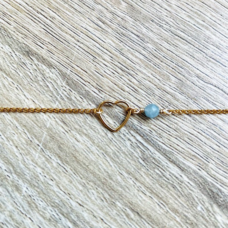 My Heart Birthstone Bracelet