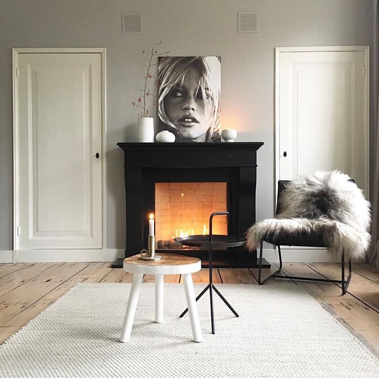 Peau de mouton islandaise - Gris naturel - Approx. 110 x 70 cm