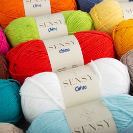 Sensy Chino miękka przędza bawełniana, 3,5 uncji, 360 jardów, grubość 2