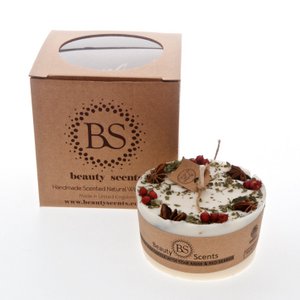 Medium Low Handmade Scented Candles With Star Anise & Red Berries