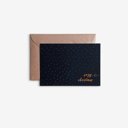 christmas postcard "cozy christmas" with envelope