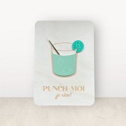 Træ- og Plexi -plakat: Cocktails