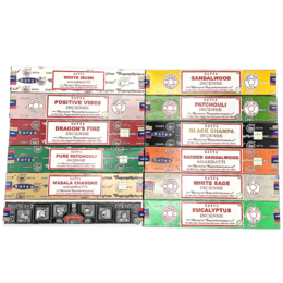Satya Assorted Pack 7 Incense (12 fragrance) Incense Sticks