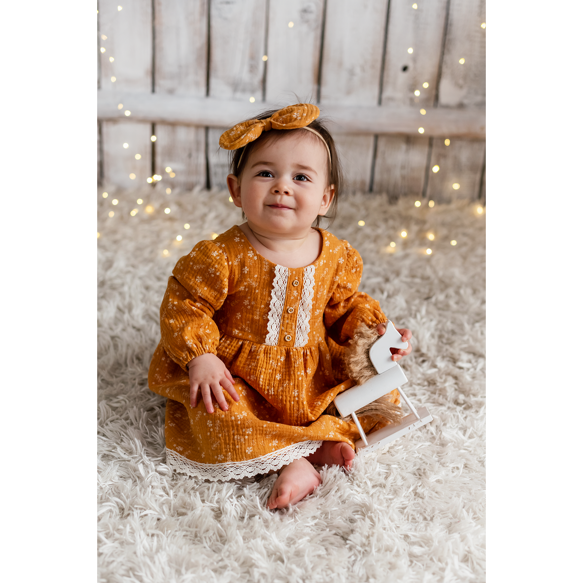 Robe mousseline Steff pour bébé fille