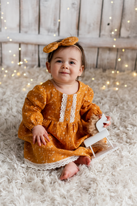 Steff muslin dress for baby girl
