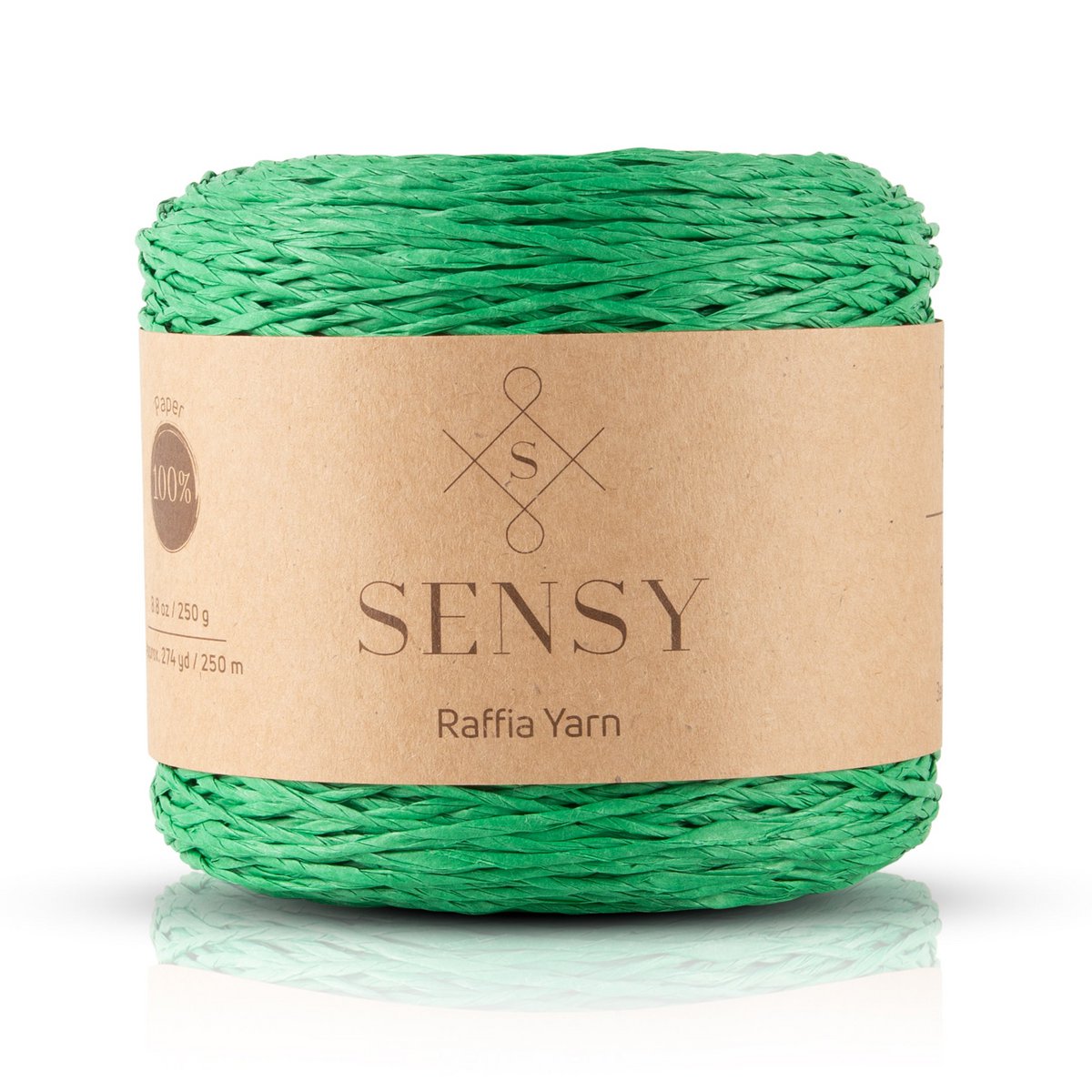Sensy Premium 274 iarde %100 filato di rafia di carta