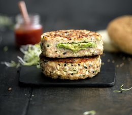 Filled Burger Press