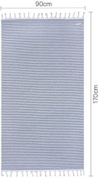 Premium frotté badehåndklæde 100% bomuld 170x90cm marineblå