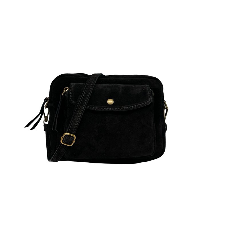 SAC BANDOULIERE CUIR DAIM ANAELLE