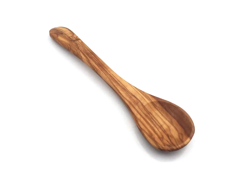 Lepel 14 cm handgemaakt van olijfhout