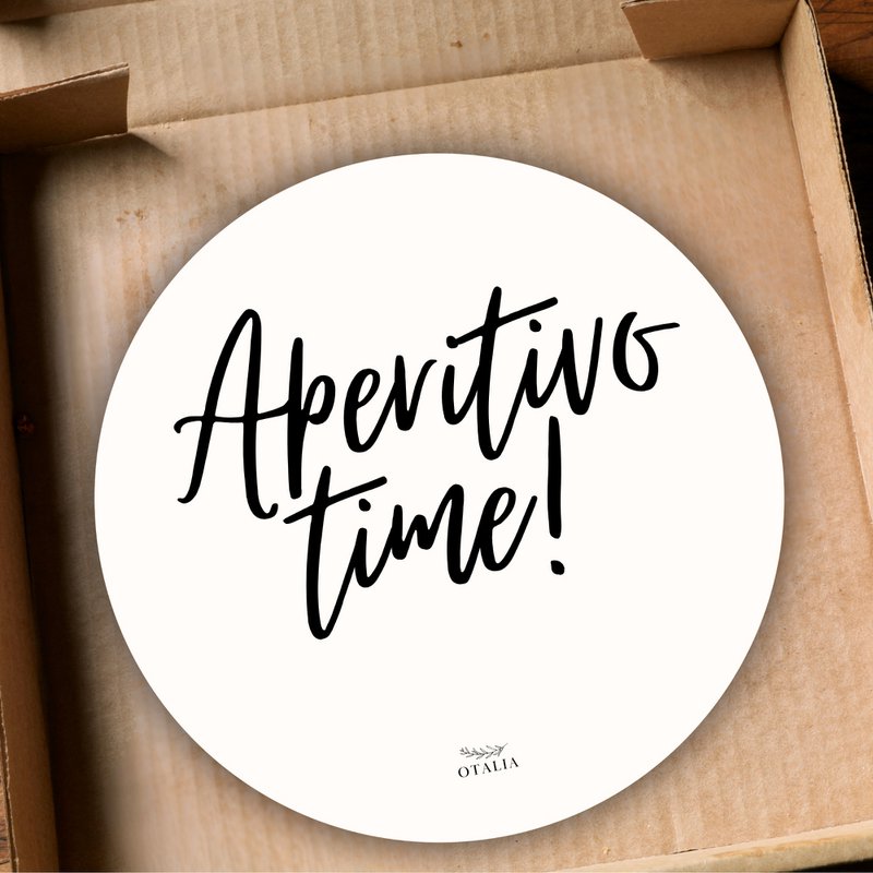 Pizza box: aperitivo time - Decocard