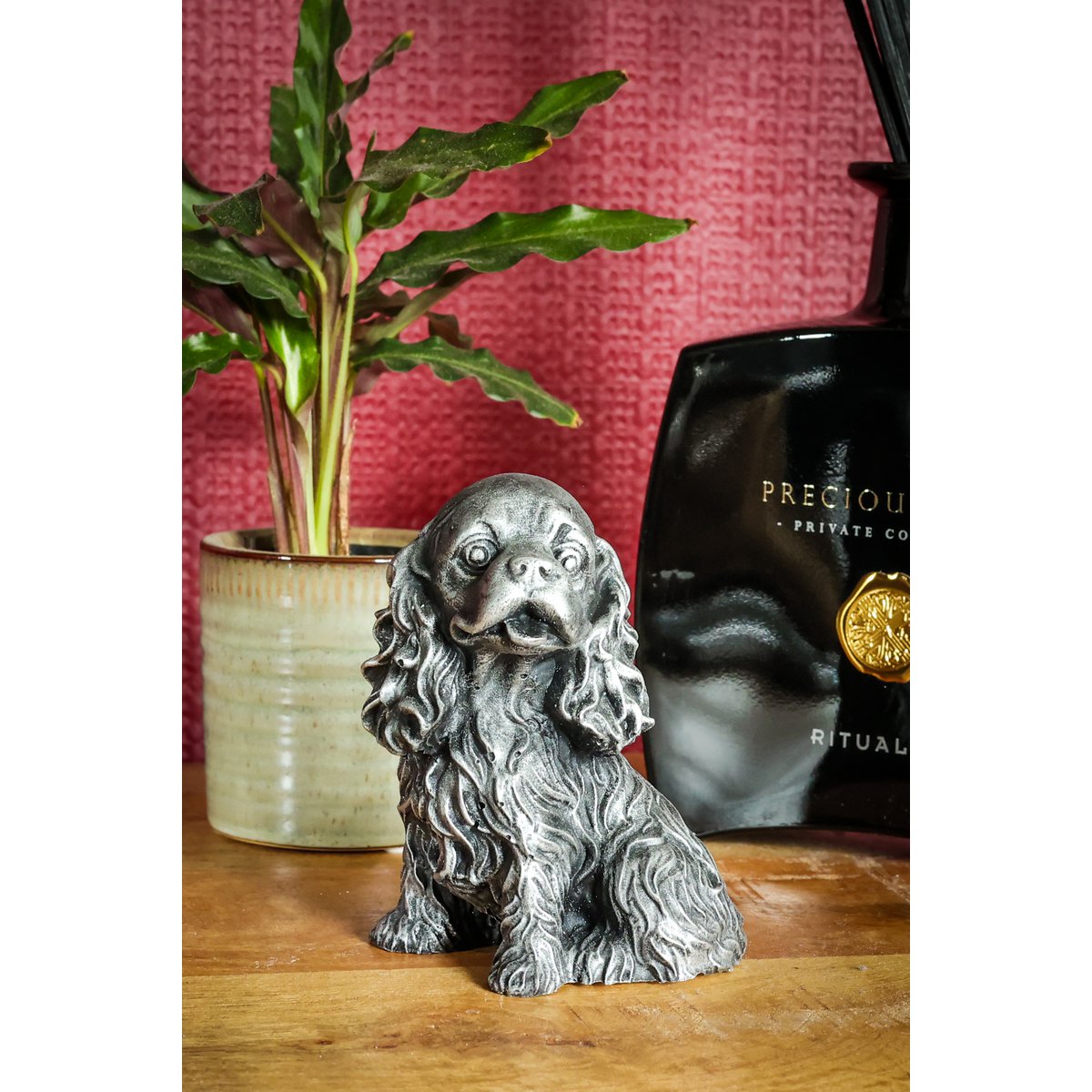 Figurine Cocker Spaniel argent