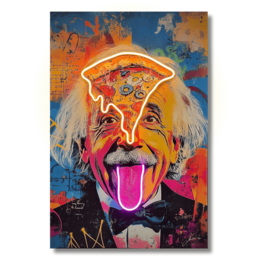 Einstein Pizza Pop | LED vægkunst