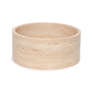 Travertine fruit bowl round Ø24cm