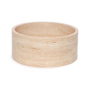 Travertine fruit bowl round Ø24cm