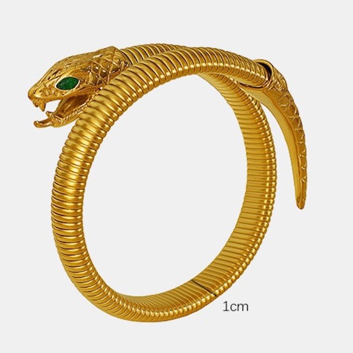 Bracciale elasticizzato dal design grosso cobra