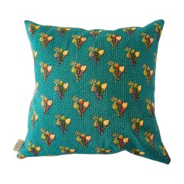 Cuscino quadrato in Kantha N°4
