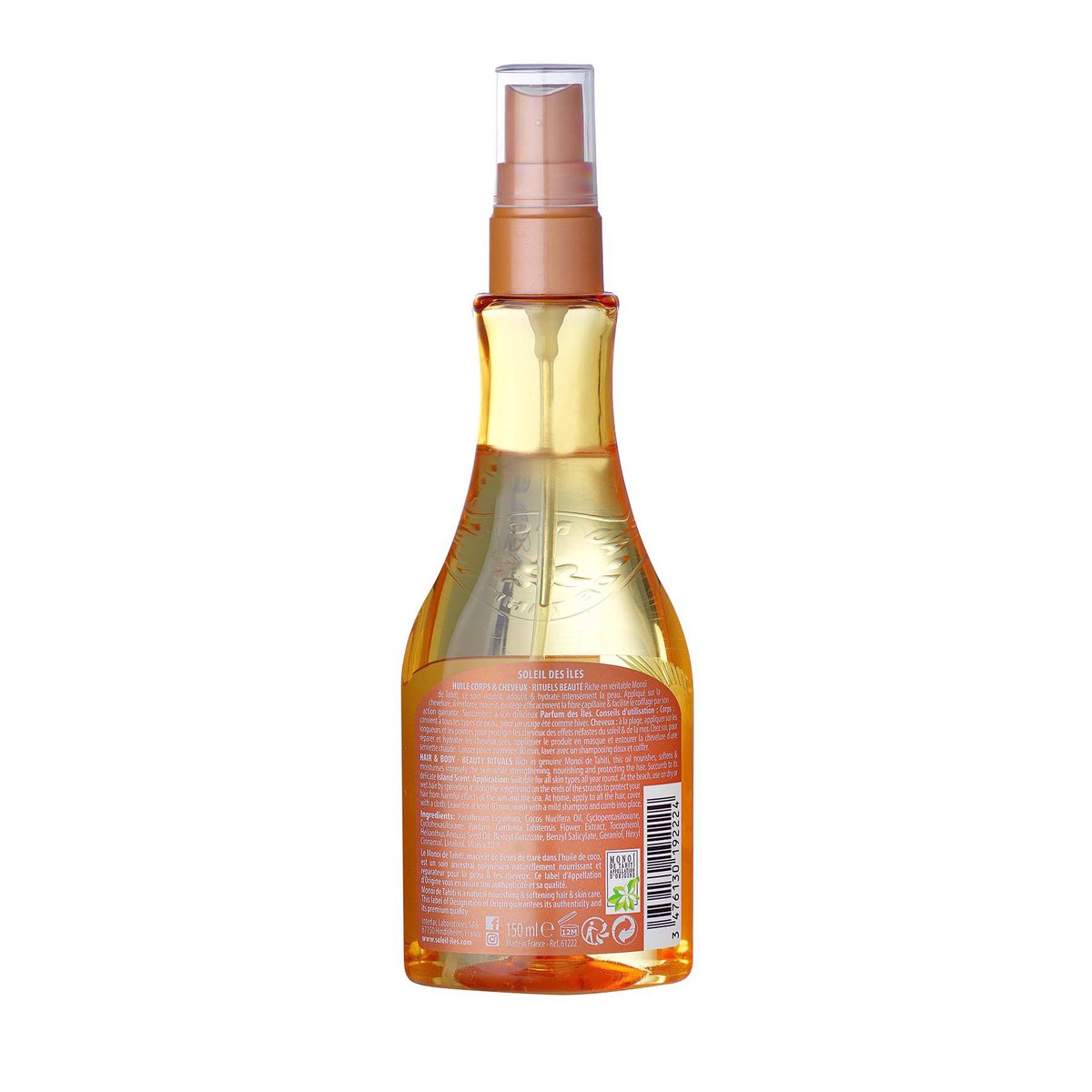 HAAR- EN LICHAAMSOLIE PARFUM DES ISLANDS SPF 0
