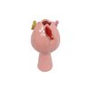 Vaas tulp met vogels S roze Ø11cm