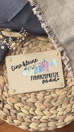 Money gift card - creative packaging for money gifts - financial injection, thank you & gift idea Thank you financial injection