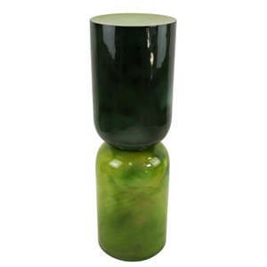 Column Marea, green, metal, enamelled, 38x38x121 cm