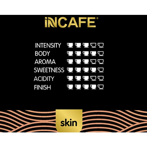 iNCAFE SKIN espresso coffee, 25 Nespresso comp. capsules