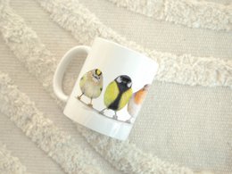 Tazza in ceramica, uccelli europei, tazze divertenti, tazze di animali