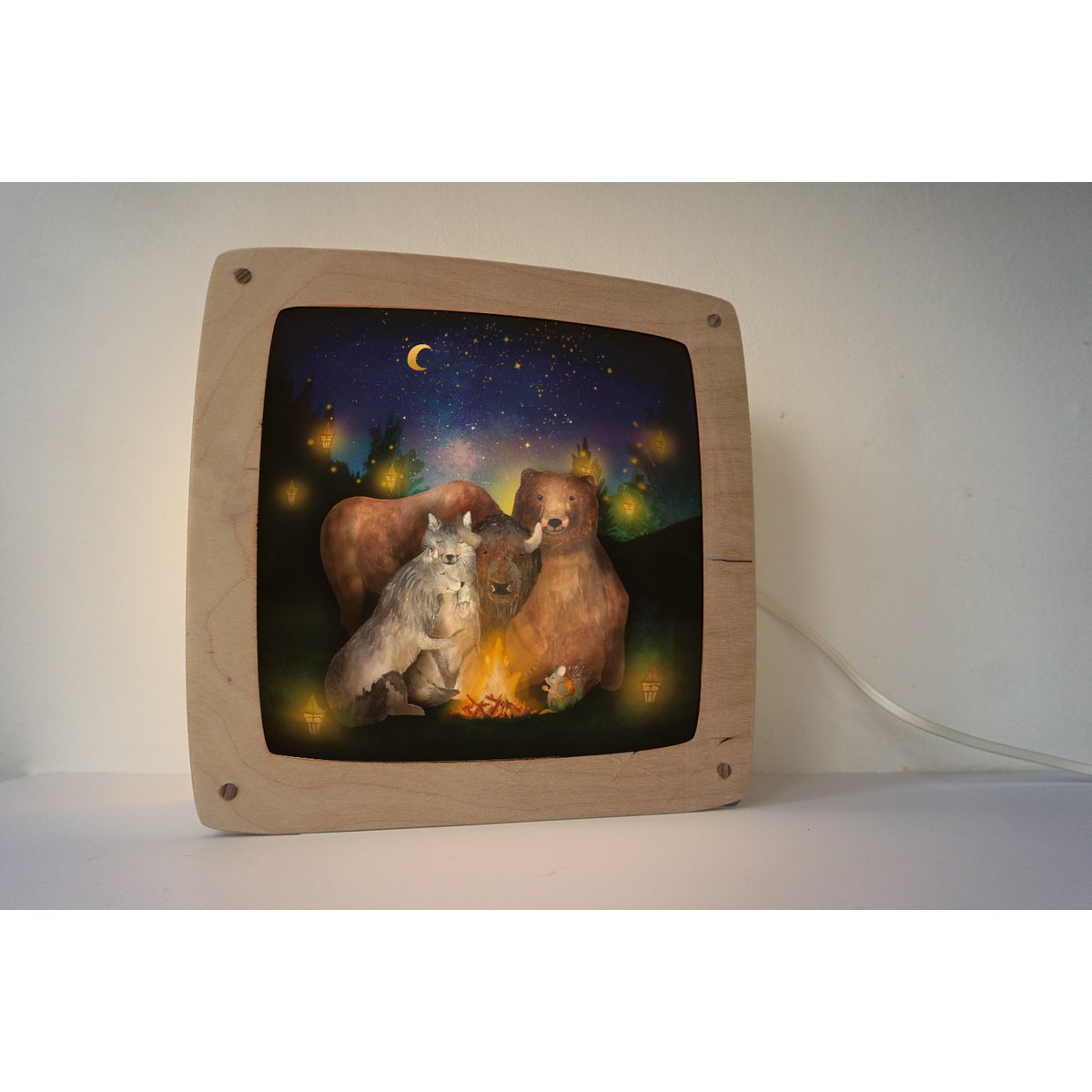 Magic picture Fox family